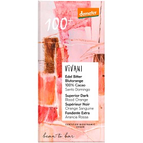 Bild på Vivani Mörk Blodapelsin Demeter EKO 100% 90g