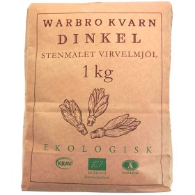 Bild på Warbro Kvarn Dinkel Stenmalet Virvelmjöl 1kg