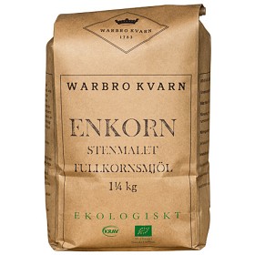 Bild på Warbro Kvarn Enkorn Stenmalet Fullkornsmjöl 1,25kg