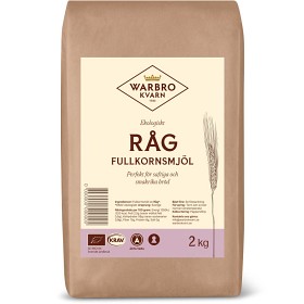 Bild på Warbro Kvarn Råg Fullkornsmjöl 2kg KRAV