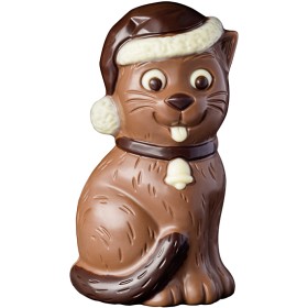 Bild på Weibler Confiserie Chocolaterie Chokladfigur Vinterkatt 75g