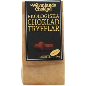 Bild på Wermlands Choklad Ekologisk Chokladtryffel med Lakrits 150g