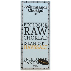 Bild på Wermlands Choklad Ekologisk RAWChoklad 73% Isländskt Havssalt 50g