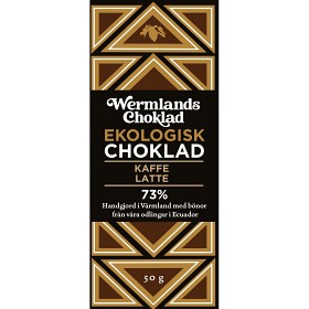 Bild på Wermlands Choklad Mörk Choklad Kaffe Latte 50g