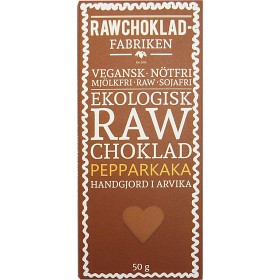 Bild på Wermlands Choklad Rawchoklad Pepparkaka 50g