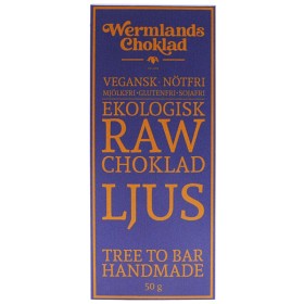 Bild på Wermlands Choklad Raw Ljus 50 g