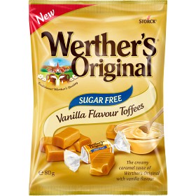 Bild på Werther's Original Vanilla Toffees Sugar Free 80g