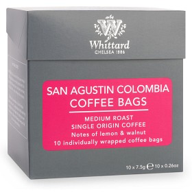 Bild på Whittard Coffee Bags San Agustin Colombia Mellanrost 10x7,5g
