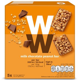 Bild på WW ViktVäktarna Bar med mjölkchoklad och jordnötter 5 st
