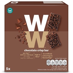 Bild på WW ViktVäktarna Chokladbar med smak av brownie 5 st
