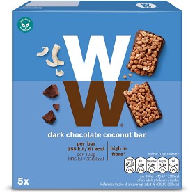 Bild på WW ViktVäktarna Müslibar med mörk choklad och kokos 90 g