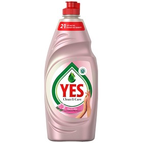 Bild på Yes Handdiskmedel Clean & Care ros och silke 620 ml