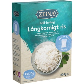 Bild på Zeinas Långkornigt Ris Boil-in-Bag 4x125g