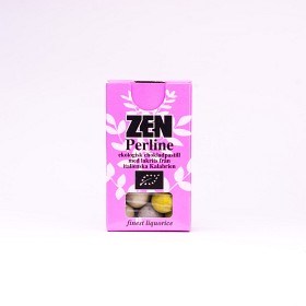 Bild på ZEN Perline Chokladpastiller med Lakrits i Tablettask 25 g