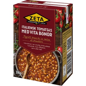 Bild på Zeta Tomatsås med Vita Bönor Italiensk 390g