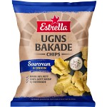 Estrella Chips Sourcream & Onion Ugnsbakade 125g