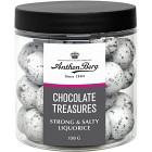 Anthon Berg Chocolate Treasure Strong & Salty Liquorice Burk 150g