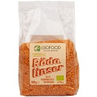 Biofood Linser Röda 500g