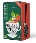 Clipper Organic Green Tea Strawberry 20 tepåsar