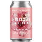 Dear Tea Society Hibiscus Ice Tea Craft Soda 33cl