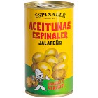 Espinaler Gröna Oliver Kärnfria med Jalapeños 350g