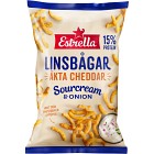 Estrella Linsbågar Cheddar/Sourcream & Onion 125g