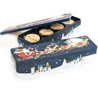Farmhouse Biscuits Christmas Flying Santa, Kakor med bitar av Mjölkchoklad 225g
