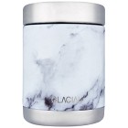Glacial Food Jar White Marble 450 ml