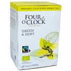Four O'Clock Green & Mint Tea 16 tepåsar