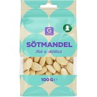 Garant Mandel Skållad Hel 100g