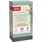 Khoisan Gourmet Rooibos örtte Maskrosrot, Ingefära, Gurkmeja & Mynta 20 tepåsar