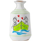 Lamantea Extra Virgin Olivolja Handmålad Keramikflaska Båt 250ml