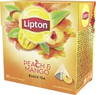 Lipton Black Tea Peach Mango 20 tepåsar