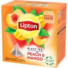 Lipton Black Tea Peach Mango 20 tepåsar