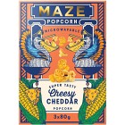 Maze Popcorn Cheesy Cheddar 3x80g