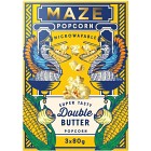 Maze Popcorn Double Butter 3x80g