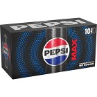 Pepsi Max Burk 10x33cl
