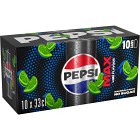 Pepsi Max Lime Läsk Burk 10x33cl