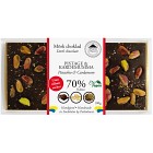 Pralinhuset 70% Choklad Pistage & Kardemumma utan tillsatt Socker 100g