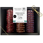 Pralinhuset Choklad MUMS 72% Saltlakrits Hallon, Violkrisp & Salt Karamell 340g