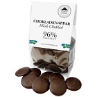 Pralinhuset Chokladknappar Extra Mörk Choklad 96% 100g