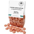 Pralinhuset Chokladknappar Jordgubbschoklad 100g