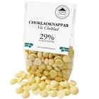 Pralinhuset Chokladknappar Vit Choklad 100g