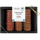 Pralinhuset Choklad Mums 35% Havssalt, Hallon & Salt Karamell 360g