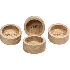 Rivsalt 041 OAK WOOD BOWLS - Kryddbehållare 4-pack