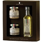  Savini Tartufi Presentset "La Chicca" Svart tryffelolja, Tryffel Salsa & Parmesankräm med Tryffel 