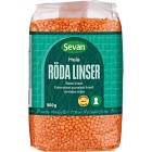 Sevan Hela Röda Linser Hela 900g