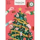 Simón Coll Adventskalender Julgran 24 Luckor Vinterfigurer i Ljus Choklad Glutenfri 216g