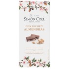 Simón Coll Mjölkchoklad 32% med Hel Mandel 100g