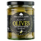 The Garlic Farm Green Olives Stuffed with Sweet Garlic 250g